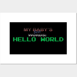 hello world Posters and Art